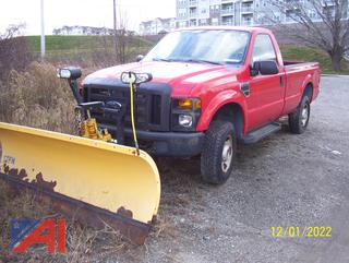 2008 Ford F250 Super Duty Pickup Truck with Plow (131Y)