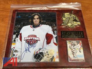Ryan Miller Plaque with Signed Photo