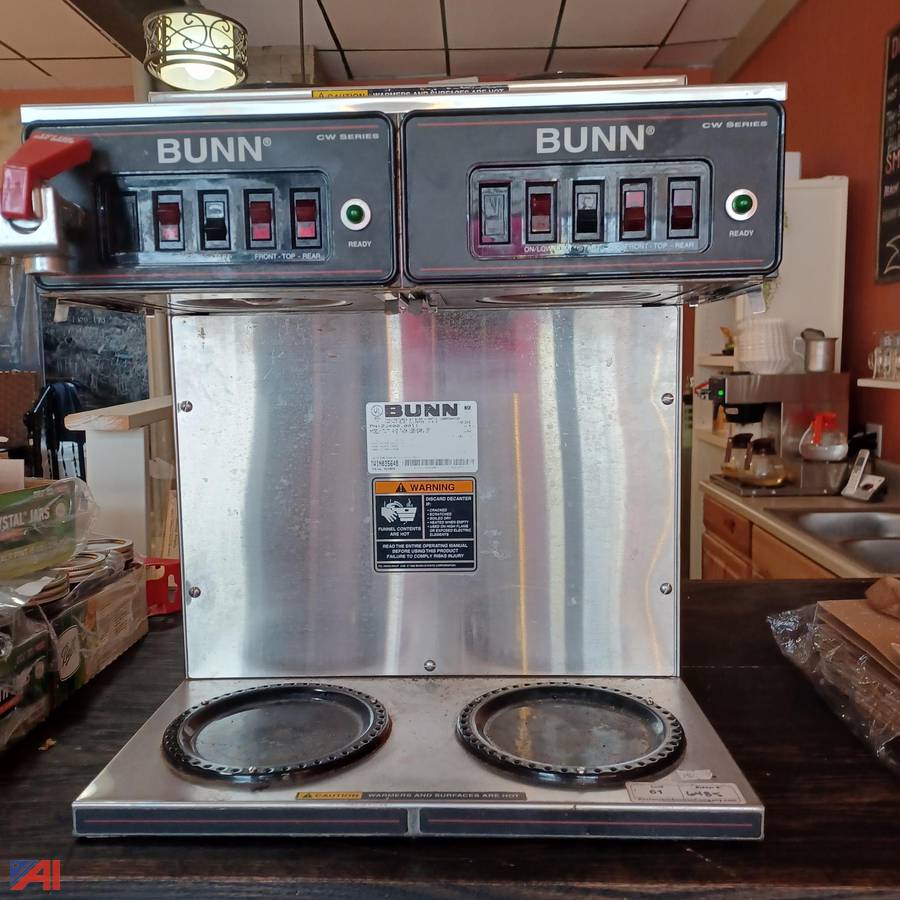 Auctions International Auction Business LiquidationNY 31352 ITEM Bunn Double Coffee Maker