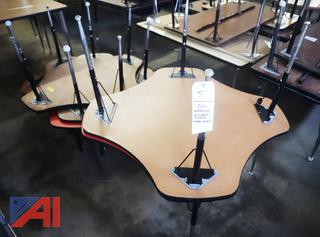 (5) Pc Matching 4-Leaf Student Tables
