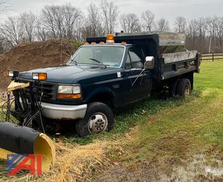 1997 Ford F350 Dump Truck with Plow and Sander