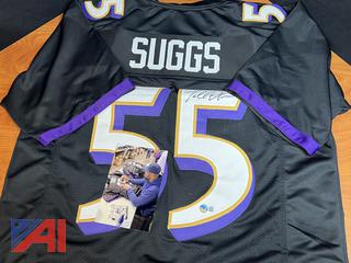 Terrell Suggs Signed Jersey (Beckett)