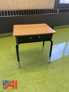 (50) Virco Adjustable Leg Student Desks