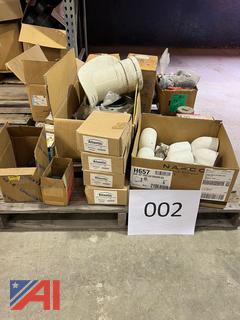 (#2) Assorted PVC Valves and Fittings, New/Old Stock