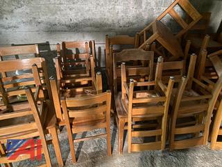 (Approx. 25) Wooden Chairs