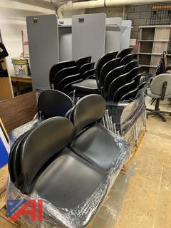 (33) Stackable Chairs For Classrooms