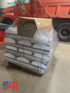 (22) 48" Fluorescent Light Fixtures and (97) Bulbs 