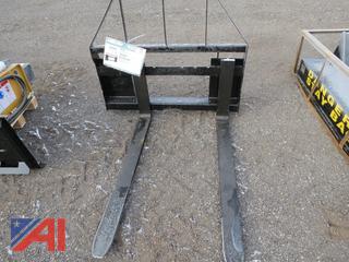 Skid Steer Mounted Pallet Forks