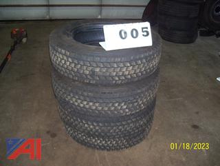 (4) Sailun 225/70R19.5 Tires