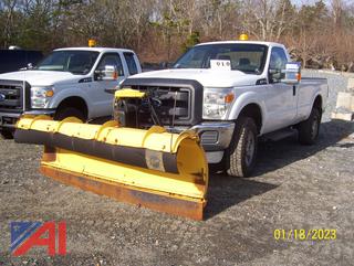 2012 Ford F350 Super Duty Pickup Truck with Plow