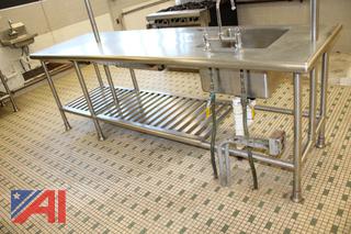 Stainless Sinks, Shelving and Prep Table