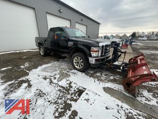 2010 Ford F350 Super Duty Extended Cab Pickup Truck with Plow