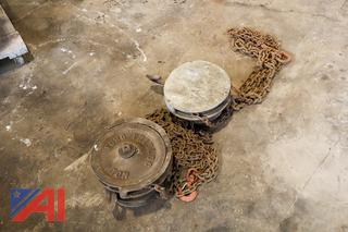 (2) Chain Falls/Hoists