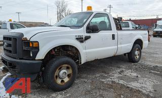 2009 Ford F250 XL Super Duty Pickup Truck with Plow