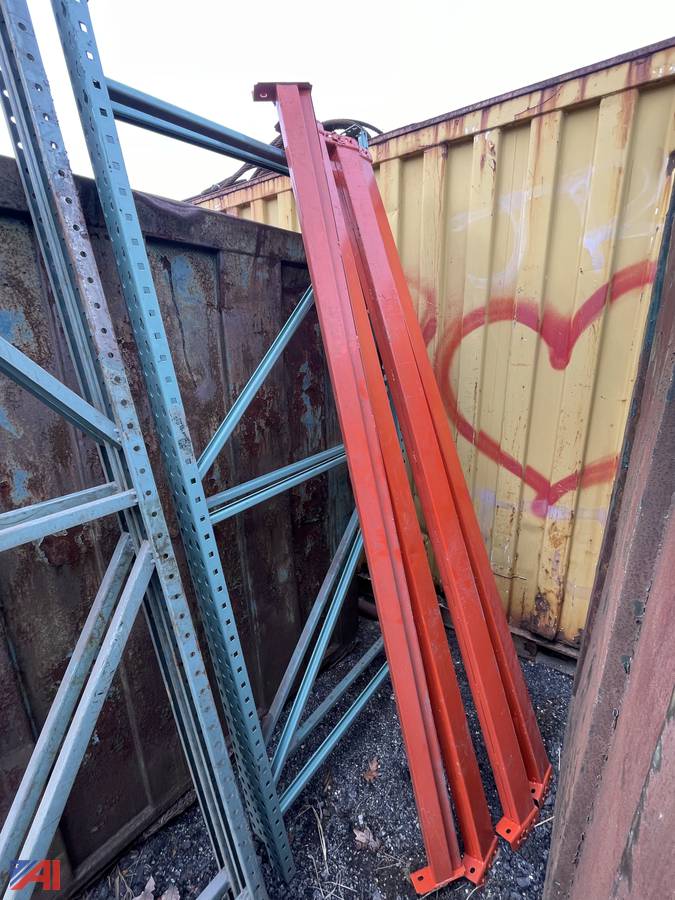 Auctions International Auction Surplus LiquidationNY 31985 ITEM (2) Steel Shelving Frames