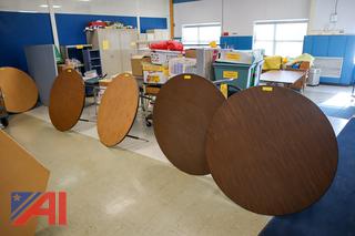 (5) 48" Round Activity Tables 