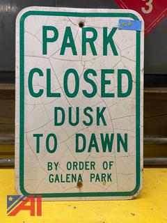 Park Closed Sign 