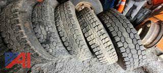 (5) Bridgestone 11R22.5 Drive Tires