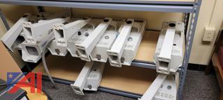 (9) Pelco Outdoor Security Cameras