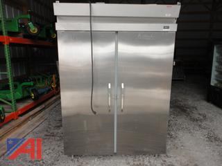 2-Door Freezer with Stainless Steel Doors