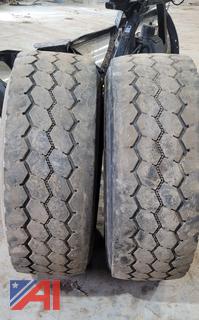 (2) Bridgestone Steer Tires, 425/65/22.5
