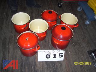 (6) Assorted Pots