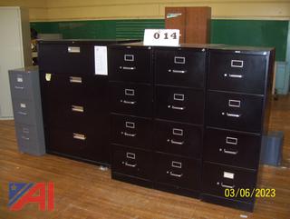 (5) Metal File Cabinets