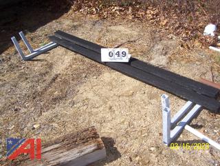 (2) Trailer Side Rails and (4) Set of Rollers