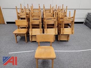 (35) Small Wood Chairs
