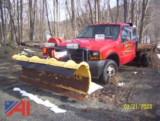 2007 Ford F350 Stake Truck with Plow