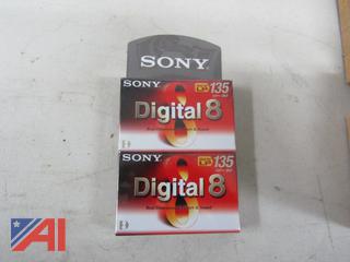 Sony Digital 8 Video Cassettes for Digital Recording, New