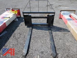 Skid Steer Mounted Pallet Forks
