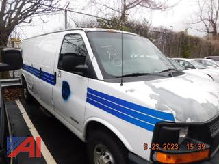 (#120) 2005 Chevy Express 3500 Extended Cargo Van