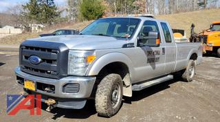 2013 Ford F250 XLT Super Duty Extended Cab Pickup Truck with Plow