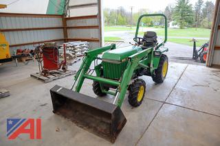 1996 John Deere 855 4WD Tractor Loader with Attachments