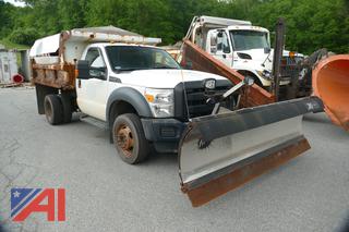 2015 Ford F550  Super Duty Dump Truck with Plow & Sander