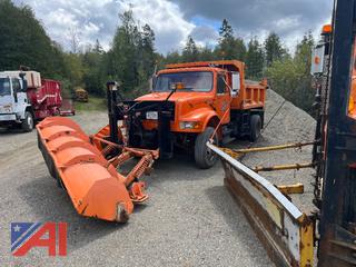 2001 International 4900 Dump Truck with Plow and Wing