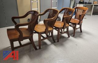 (4) Courtroom Chairs