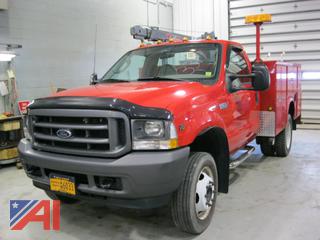 2003 Ford F450 Super Duty Utility Truck with Crane