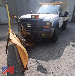 2006 Ford F450 Super Duty Dump Truck with Plow and Sander