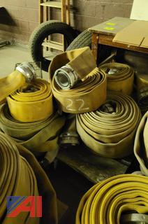 (7) 4" Water Supply Hoses, Storz Couplings & (6) 1 3/4" Fire Hoses