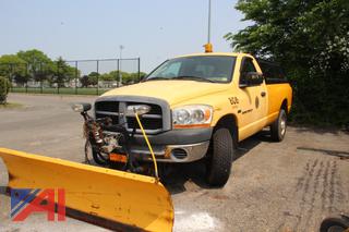 2006 Dodge Ram 2500 Pickup Truck with Plow and Cap