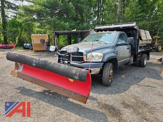 (#3)  2010 Dodge Ram 5500 Dump Truck with Sander and Plow