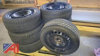 (7) Goodyear Tires on Rims, P235/50/18