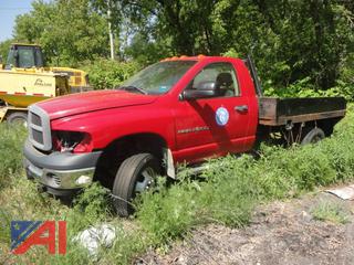 2005 Dodge Ram 3500 Flat Bed Pickup Truck
