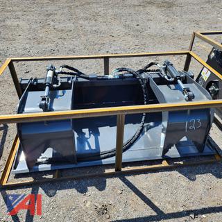 Skid Steer Mounted Grapple Bucket