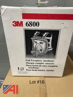 (#16) (34) 3M Full Face Respirator  New/Old Stock