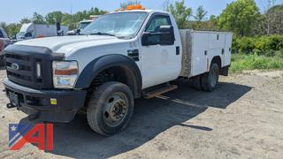 2010 Ford F450 XL Super Duty Utility Truck with Plow