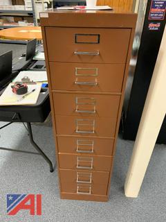8-Drawer Card File Cabinet