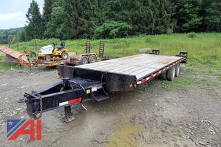 2001 Winston AP21025EC 25' Deck Over Trailer with Ramps